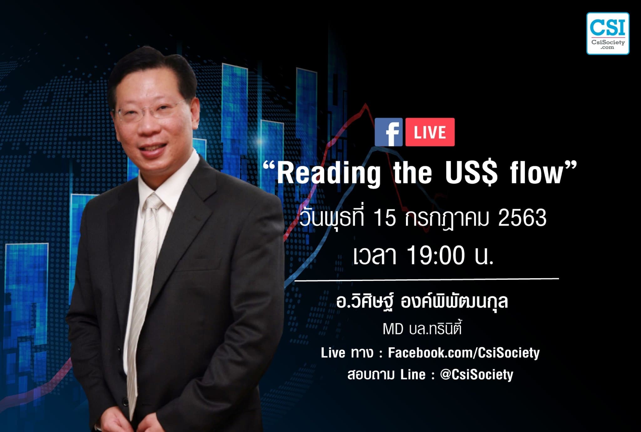 15 ก.ค. 2563 “Reading the US$ flow” อ.วิศิษฐ์ องค์พิพัฒนกุล MD บล.ทรินิตี้